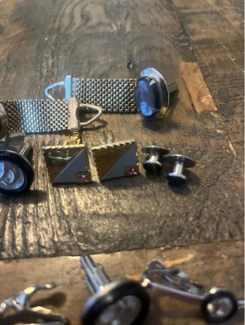 Vintage Men's Cufflink Lot - 7 Complete Pairs & 6 Single Pieces